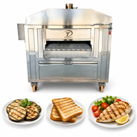 Machine de marquage industrielle pour grillades de légumes (aubergines) et de galettes de viande