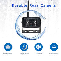 100 Meter jarak jauh 24V 5.000 AI kamera visi malam nirkabel tahan air 1080P Kit Monitor spion 7 inci untuk tugas berat
