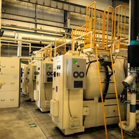 Línea de carburización al vacío ECM ICBP para el tratamiento térmico y fortalecimiento de piezas metálicas mediante carburación al vacío.
