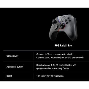 Controlador de juegos Rog Raikiri Pro al por mayor para Xbox, inalámbrico, Bluetooth, botones programables con pantalla OLED - Product Image 6