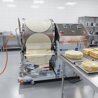 Machine industrielle automatique pour la production de crêpes mille-feuilles, ligne de production de crêpes aux œufs sur mesure à grande échelle pour boulangerie, en acier inoxydable 304