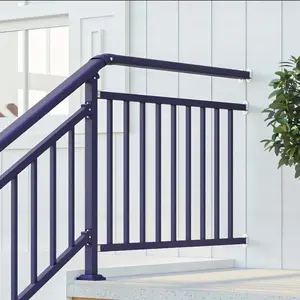Ringhiera per scale in ferro battuto da esterno design moderno