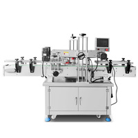 Machine d'étiquetage entièrement automatique pour bouteilles rondes de vin rouge, de boissons et de détergents, machine d'étiquetage autocollante