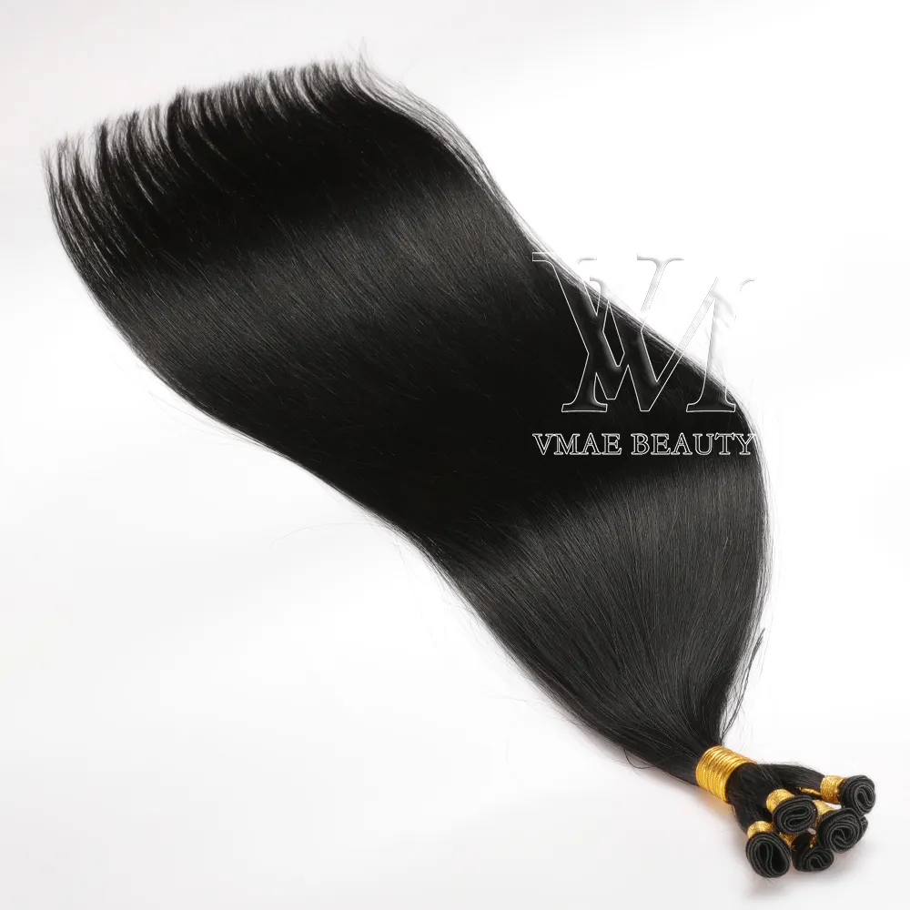 VMAE Premium Quality 11A 100g Brazil Hair Soft Smooth Straight #1 #1b #2 #4 Double Drawn Handtied Weft Human Hair Extensions