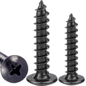 Phillips Head Black Flat Head Self Tapping Screw M3 M4 M5 Wood Fastener Metric Right Hand Grade A Construction Industry - Product Image 4