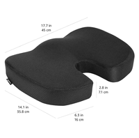 Coussin orthopédique en mousse à mémoire de forme pour le coccyx, idéal pour le massage du cou, pour voiture, chaise de bureau, hôtels et usage domestique