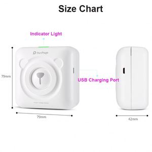 <span class=keywords><strong>PeriPage</strong></span> A6 Mini Imprimante Thermique Portable Papier Photo Imprimante Thermique de Poche 58mm Impression Sans Fil BT Android Imprimantes - Product Image 4