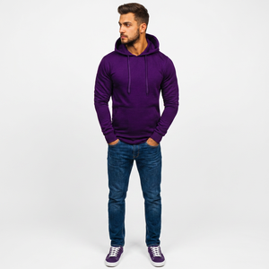 Meilleur prix pour les sweats à capuche pour homme, noirs, multi-basiques, en coton mélangé, couleur personnalisée, sweats à capuche à manches longues au meilleur prix pour homme - Product Image 1