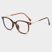 Damai JC8480 - Montura de Gafas Clásicas de Moda, Redondas, con Aro Completo, TR90, Ligeras, Anti-Radiación, con Bloqueo de Luz Azul, para Adultos