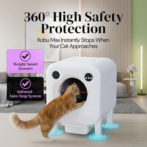 Lettiera Automatica Intelligente per <span class=keywords><strong>Gatti</strong></span> da 75L con App, Autopulente, Sensori di Sicurezza e Telecamera - Product Image 3