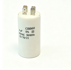 <span class=keywords><strong>Condensateur</strong></span> à film plastique CBB60 Série <span class=keywords><strong>450V</strong></span> AC 6UF pour moteur de climatiseur, ventilateur, pompe à eau, compresseur - Product Image 2