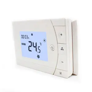 Haftalık programlanabilir 3 hızlı HVAC sistem kontrol cihazı ile dijital LCD termostat