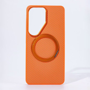 Étui de téléphone magnétique JOYPORODO GB003 Fashion PC avec protection à 360° °   Étui en fibre de carbone avec support rotatif pour Samsung S23 S24 S25 S26 Ultra - Product Image 6