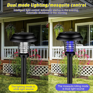 Piège à moustiques solaire pour jardin et pelouse, anti-insectes, étanche, anti-UV, vente en gros - Product Image 2