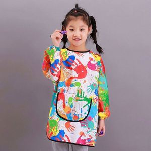 Bata de Algodón de Manga Larga para Niños, Impermeable, con Cubierta para Pintar, para Dibujar y Bocetar - Product Image 1