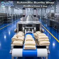 Ligne de production de burritos entièrement automatique, machine à presser, cuire et farcir la pâte, équipement complet