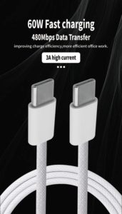 Nhà Máy Bán Hàng Trực Tiếp Chi Phí Cao Hiệu Suất USB C Nhanh Chóng Sạc Điện Thoại Sạc Cáp - Product Image 4