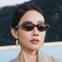Nouvelles Lunettes de Soleil Rétro Ovales à Monture Complète pour Femme, Polarisées UV400, Idéales pour le Street Style sans Maquillage