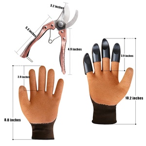Sécateur sécateur et gants de jardinage anti-crevaison avec griffes, coupe-jardin tondeuses sécateur de jardin - Product Image 2