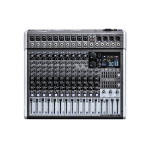 Console de mixage de son Blue-tooth HERO Series 8/12CH avec 3 AUX/Dual 99DSP/2 groupes/EQ 4 bandes/Alimentation fantôme 48V chaque canal/Low Cut - Product Image 2