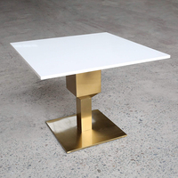Restaurant-Tischplatten aus Kunstharz und Acryl-Solid-Surface, Gastronomie-Tische und -Stühle, Maßgefertigte Wohnmöbel