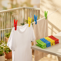 Offre Spéciale – Grandes Pinces à Linge Colorées en Plastique pour Chaussettes, Chaussures, Sacs et Usage Domestique