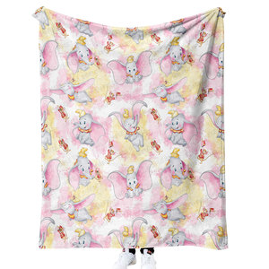 New Arrivals Dễ Thương Voi Động Vật Phim Hoạt Hình In Ấn Chăn Tùy Chỉnh Lông Cừu Flannel Nhà Ném Du Lịch Chăn - Product Image 2