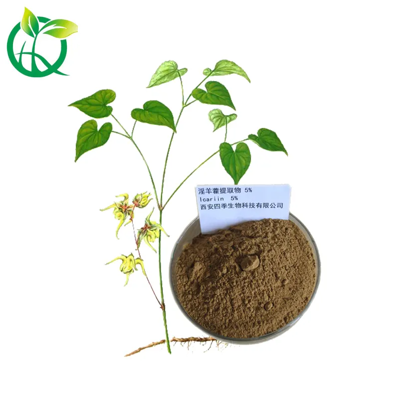 En iyi satış doğal organik Epimedium özü tozu 10% Icariin