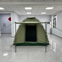 Tente dôme portable de haute qualité, imperméable, trois saisons, 3x3m, pour 3-4 personnes, en acier, pour le camping en plein air