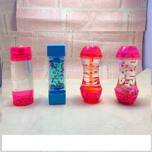 Wholesale Innovative Oil Bubble <strong>Timer</strong> Fish Animals Plastic Gourd Shape Rotating Liquid Hourglass LED Blue <strong>Sand</strong> Durable - Product Image 6