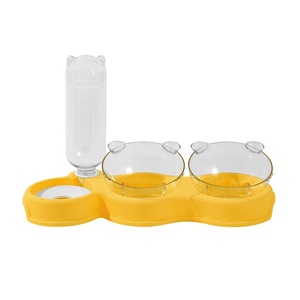 पानी डिस्पेंसर के साथ स्वचालित कुत्ते और बिल्ली डबल बाउल पालतू पशु फीडर एक टुकड़ा डिजाइन मुक्त शिपिंग - Product Image 6