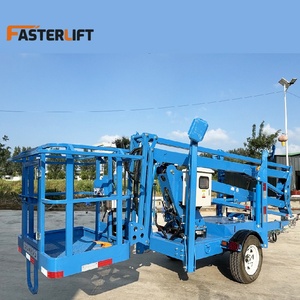 Directo de fábrica 14m Elevador de pluma remolcable Elevador de pluma articulado autopropulsado Elevador de hombre Plataforma de trabajo aéreo para la venta - Product Image 2