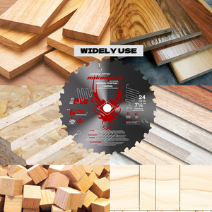 Zhongcun mỏng kerf 7 1/4 lưỡi cưa đĩa 184mm 24 răng TCT lưỡi cưa tròn để cắt gỗ - Product Image 6