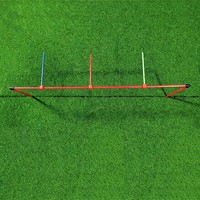 SwingPerfect Kit d'entraînement de golf pour le contrôle de l'arc de putting, 3 bâtons en fibre de verre de 44 pouces de longueur, pour la technique de suivi du bal et l'entraînement du rythme