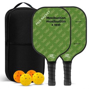 Ensemble de raquettes de pickleball en fibre de verre, fibre de carbone, nid d'abeille, impression UV, vente en gros depuis le Guangdong - Product Image 3