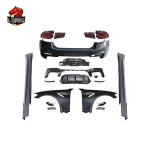 Kit carrosserie <span class=keywords><strong>Legai</strong></span> série 5 G30 m5 pour bmw g30 mise à niveau G30 G38 LCI M5 style pare-chocs avant pare-chocs arrière de voiture capot phare feu arrière - Product Image 3