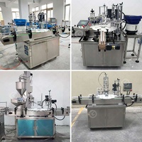 Machine de remplissage d'huile essentielle de modèle automatique de 10 ml bouteille de compte-gouttes cosmétique ligne d'étanchéité de capsulage de gouttes oculaires