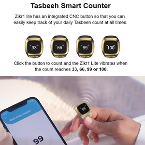 มินิสมาร์ทโกลเด้น6ดิจิตอลจอแอลซีดีไฟฟ้า Thasbeeh Tasbeeh แหวนนิ้วมือนับเคาน์เตอร์สำหรับมุสลิม - Product Image 4