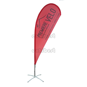 Quảng cáo khuyến mại tổ chức sự kiện ngoài trời Teardrop cờ lông cờ bay bãi biển Cờ biểu ngữ đứng - Product Image 5