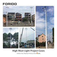 Lampes à mât haut prix usine, éclairages personnalisés pour terrains de basketball, terrains de football, stades, places publiques et parcs industriels