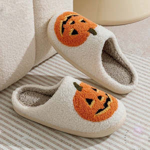 Chaussons Personnalisés <span class=keywords><strong>de</strong></span> Noël et Halloween en Fourrure Douce <span class=keywords><strong>de</strong></span> Haute Qualité pour Femmes, Anti-Dérapants, Chinelos <span class=keywords><strong>de</strong></span> Maison pour Pantoufles - Product Image 4