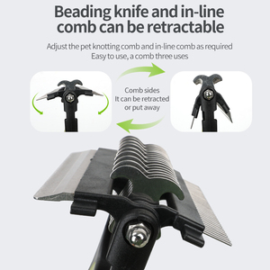 <span class=keywords><strong>Pettine</strong></span> Multifunzionale Portatile <span class=keywords><strong>per</strong></span> Toelettatura Animali con Denti Metallici Densi <span class=keywords><strong>per</strong></span> Rimozione Pelo Superfluo di <span class=keywords><strong>Cani</strong></span> e Gatti - Product Image 3