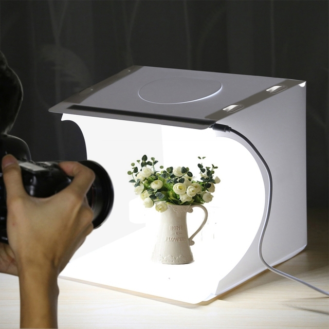 550LM LED Lighting Studio PULUZ Mini Photo Studio Accessories Mini Portable 20cm Folding Shooting Tent Light Box Photography