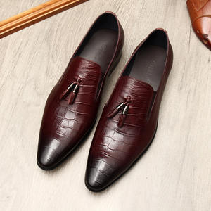Zapatos Formales de Trabajo para Hombre, de Piel Genuina, Estilo Europeo, Clásicos, Ajustados, para Boda, Otoño - Product Image 1