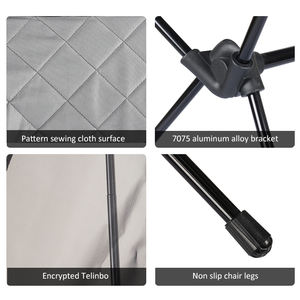 Chaise de plage pliable en alliage d'aluminium légère avec tissu maillé, robuste, pour camping – Vente chaude - Product Image 4