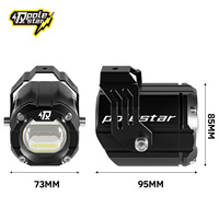 Projecteurs LED pour moto, phares externes 60W 12-36V, feux de jour clignotants jaunes/blancs, modèle NSS, mise à niveau retrofit