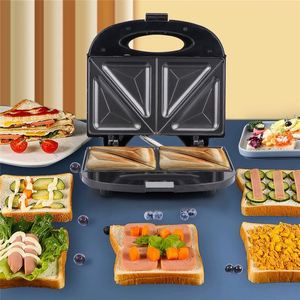 Máquina para Hacer Waffles Automática 110V 220V, Tostadora Desmontable para Desayunos, Parrilla Eléctrica para Paninis, Máquina para Hacer Sándwiches Antiadherente - Product Image 4