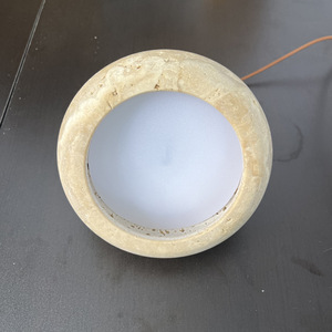 Stile giapponese travertino <span class=keywords><strong>giallo</strong></span> cavità pietra Wabi-Sabi Retro luce a sospensione centrale per la sala da pranzo comodino <span class=keywords><strong>lampadario</strong></span> decorativo - Product Image 5