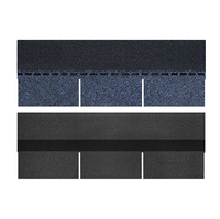 Design moderne vendu en usine carreaux de toiture simples bleu océan feuille de couleur tache ondulée bardeaux d'asphalte en Algérie