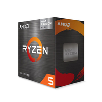 AMD Ryzen 5 CPU 5600G, Motherboard Gaming 6 core 16 benang dengan prosesor grafis Radeon mendukung AMD AM4